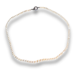 将图片加载到图库查看器，Single Strand Cultured Graduated Pearl Necklace with Marcasite
