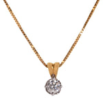 Load image into Gallery viewer, Solitaire Diamond Necklace in 18K Gold
