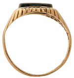 Load image into Gallery viewer, Bloodstone Signet Ring in 9K Gold, Size N
