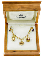 将图片加载到图库查看器，Fabergé ‘Queen’s 80th Birthday Celebration’ Charm Bracelet in 18K Gold, No. 16 of 50
